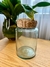 Pote de vidro com fibra natural - comprar online