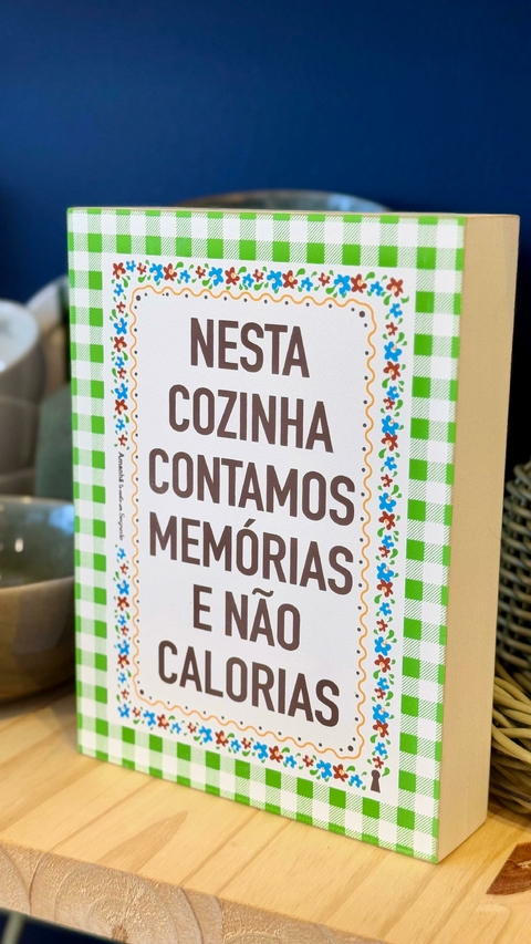 Box Contamos memórias e não calorias