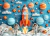 Fundo Fotográfico - ADRIANA AROUCK - ASTRONAUTA - AD8435