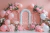 Fundo Fotográfico - arco floral com balões - CT9043