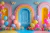 Fundo Fotográfico - arco com balões coloridos - CT9046