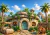 Fundo Fotográfico - Aline Martins - Flintstones- AM536