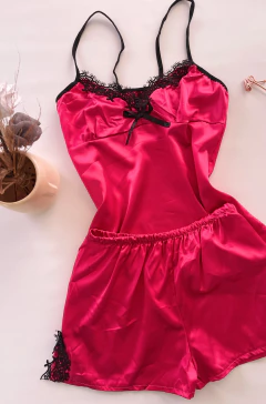 PIJAMA SATEN | FUCSIA ♥ - comprar online