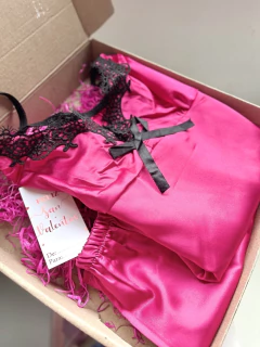 PIJAMA SATEN | FUCSIA ♥ en internet