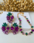 Conjunto Dani em pedraria Roxo e Verde - comprar online