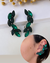 Brinco Verônica Ear cuff em Pedraria Verde Esmeralda - comprar online