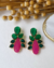 Conjunto Eliana em Pedraria Pink e Verde - loja online