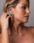 Ear cuff Gisele em pedraria Verde / Cristal na internet