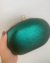 Clutch luxo em pedraria verde esmeralda - loja online