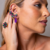 Brinco Stella Ear cuff Verde / Colorido / Roxo / Verde Oliva - comprar online