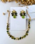 Conjunto Alina em pedraria Verde Oliva - tytasemijoias