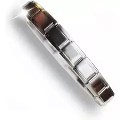 Pulsera acero brillosa