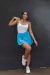 Short Saia Mini Azul na internet
