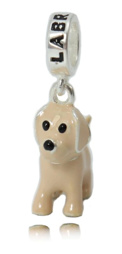 Berloque Charm Prata Legitima 925 Cachorro Labrador
