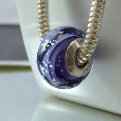 Berloque Separador Murano P/ Berloqueira Prata Legitima 925 - comprar online