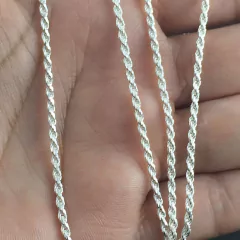 Corrente Colar Feminino Cordão Baiano Prata Maciça 925 65 Cm