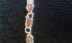 Conj.corrente/colar Pulseira Feminina Prata 925 5 Fios 45cm - Lojas La&Ny