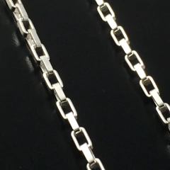 Corrente Cordão Masculina Prata Maciça 925 50cm Bloco - loja online