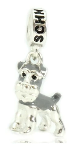 Berloque Charms Cachorro Schnauzer Prata Legitima 925 - comprar online
