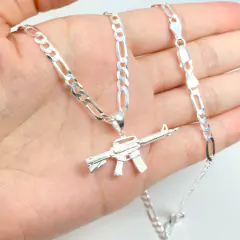 Corrente 60 cm 3 e1 Pingente R15 Prata 925 na internet