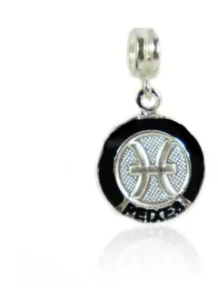 Berloque Charm Signo Peixes Prata Legitima 925