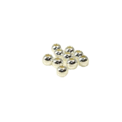 10 Bola Esfera 5mm Montagem Pulseira Colar Prata Legitima 925
