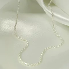 Corrente Cordão Baiano 50 cm Prata Legitima 925 na internet