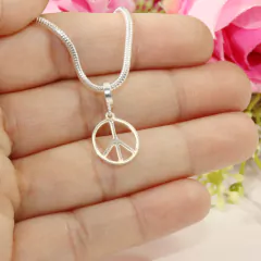 Berloque Charms Paz Amor Prata Legitima 925 na internet