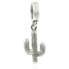 Berloque Charms Cacto Mandacaru Prata Legitima 925
