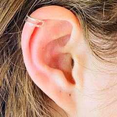 Piercing De Pressão Fake Fio Duplo Prata Legítima 925 na internet