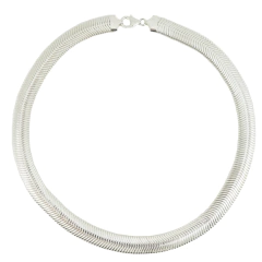 Corrente Colar Lacraia Grossa Prata Maciça 925 c/ Garantia - comprar online