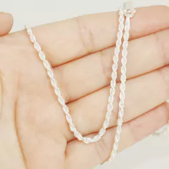 Corrente Cordão Baiano Grossa 50 cm Prata Legitima 925 - loja online