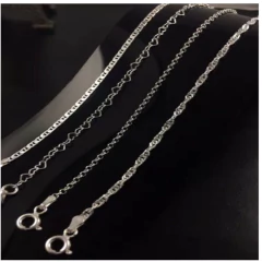 4 Pulseira Fem. Prata Maciça 925 Laminada E Torcida