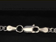 Corrente Cordão Prata Legítima 925 Grumet 40 Cm na internet