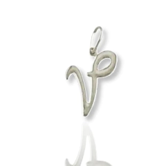 Pingente Letra Prata Legitima 925 Grande - comprar online