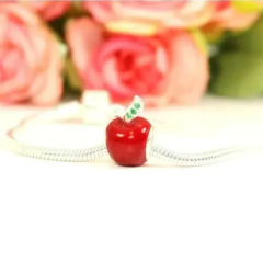 Berloque Charms Prata Legitima 925 Maça Fruta - comprar online