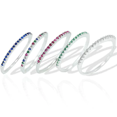 Anel Aparador Cravejado Zirconia Prata Legitima 925