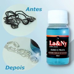 kit 10 Liquido Limpa Joias Prata La+Ny 35ml Limpeza Brilho - comprar online