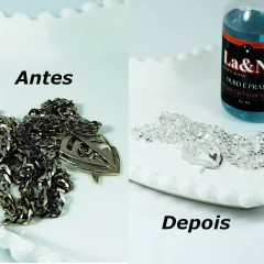 Liquido Limpa Joias Prata La&Ny 60ml Corrente Pulseira Brinc - Lojas La&Ny