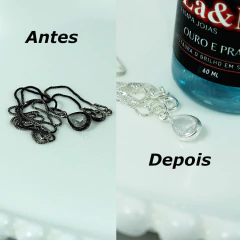 Imagem do Liquido Limpa Joias Prata La&Ny 60ml Corrente Pulseira Brinc
