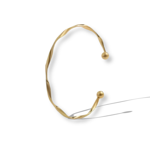 Pulseira Bracelete Dourado Ajustavel Bola Aço Inox Regulável