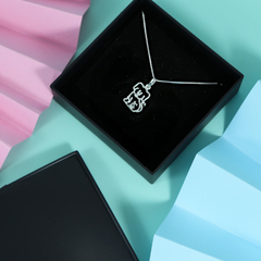 Corrente Veneziana Pingente Cachorrinho Pet Prata Original na internet