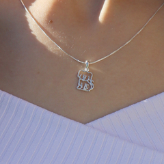 Corrente Veneziana Pingente Cachorrinho Pet Prata Original - comprar online