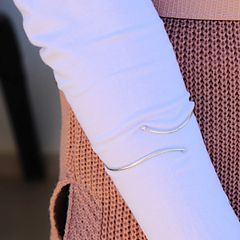 Bracelete Pulseira Prata Ajustavel Mininalista Delicado - comprar online