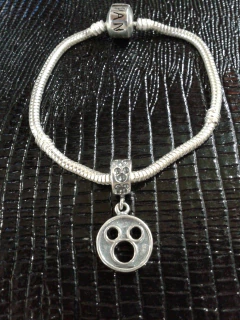 Berloque Charms P/ Pulseira Prata 925 Rosto Mickey na internet