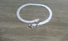 Pulseira Feminina Prata 925 18 Cm Chata Estrela