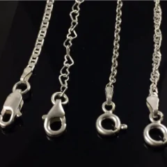 4 Pulseira Extensor Prata Maciça 925 Laminada E Torcida - comprar online