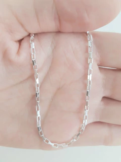 Promoção Pulseira Bloco Prata Italiana 925 22 Cm na internet