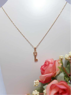 Colar Singapura Folheado A Ouro 18k C/ping. Chave 40cm