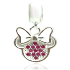 Berloque Charm Mine Cravejada Prata Legitima 925